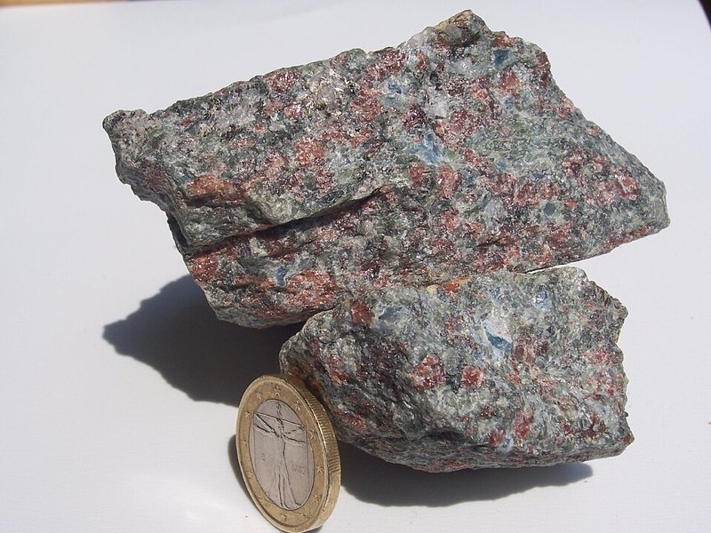 Eclogite specimen